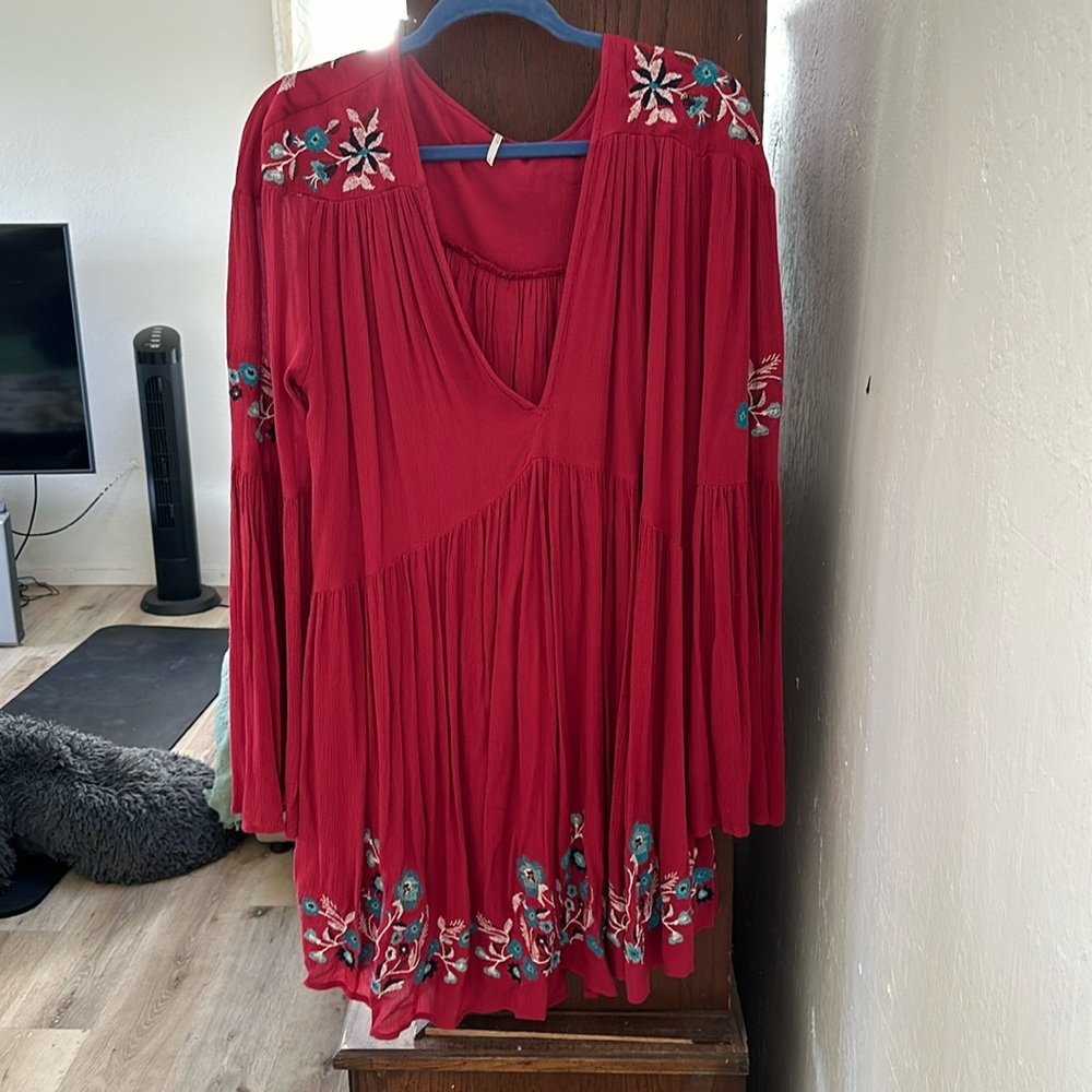 Free people diamond embroidery dress